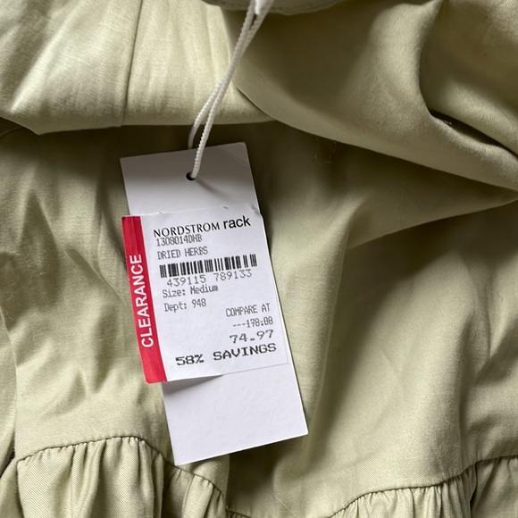 Reformation Beckett Sage Mini Dress - Picture 8 of 8